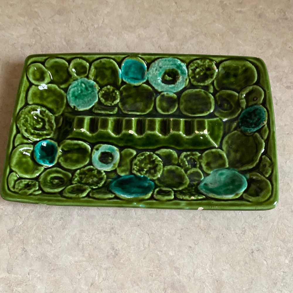 Mid Century Modern 1970’s Napcoware from Japan mod circles ceramic ashtray